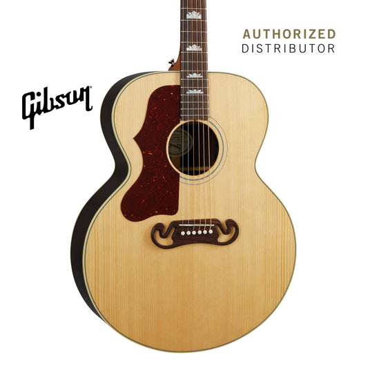 GIBSON SJ-200 MONARCH ROSEWOOD LEFT-HANDED ACOUSTIC GUITAR - ANTIQUE NATURAL - Music Bliss Malaysia