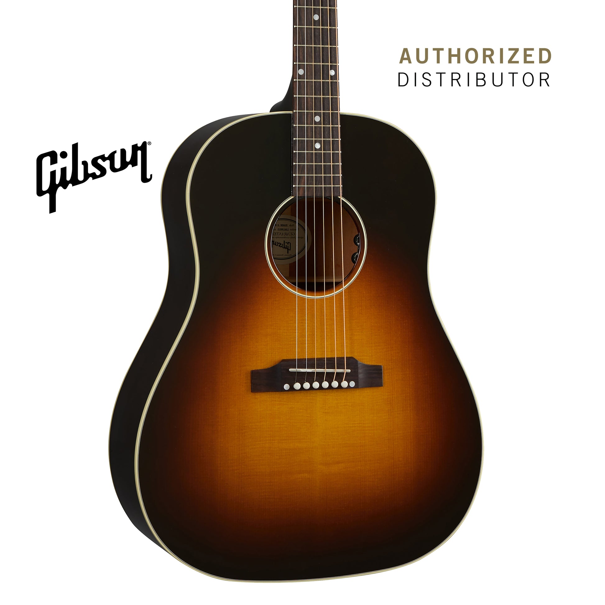 GIBSON SLASH J-45 LEFT-HANDED ACOUSTIC-ELECTRIC GUITAR - NOVEMBER BURST - Music Bliss Malaysia