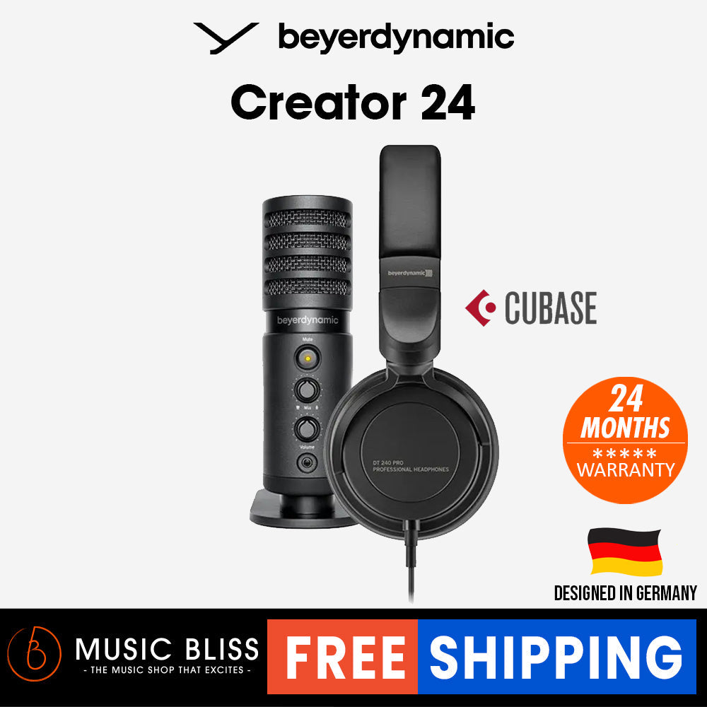 Beyerdynamic Creator 24 - DT 240 Pro with Fox USB Microphone - Music Bliss Malaysia