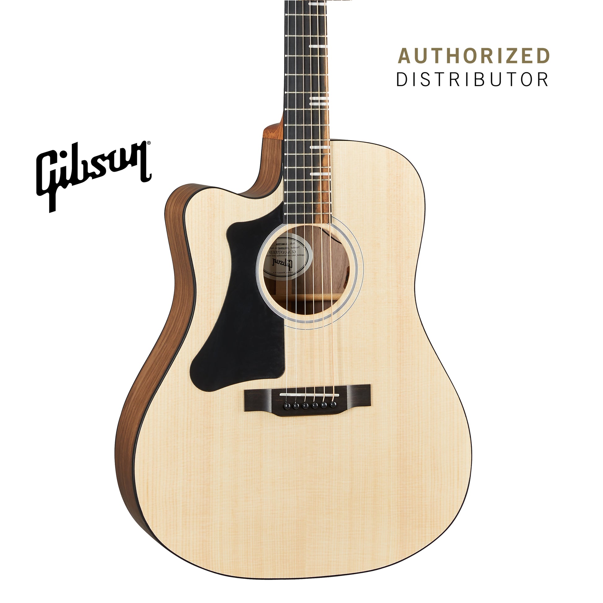 GIBSON G-WRITER EC LEFT-HANDED ACOUSTIC-ELECTRIC GUITAR - NATURAL - Music Bliss Malaysia