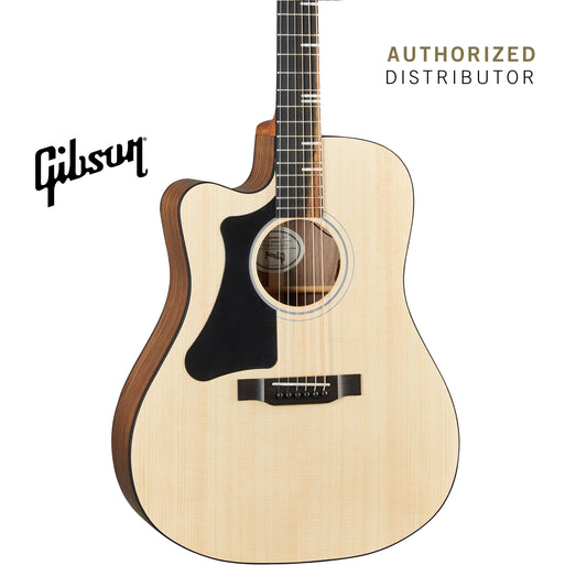 GIBSON G-WRITER EC LEFT-HANDED ACOUSTIC-ELECTRIC GUITAR - NATURAL - Music Bliss Malaysia