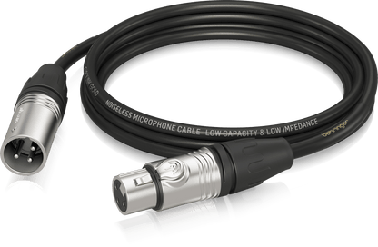 Behringer GMC-300 Gold Performance 3m (10ft) Microphone Cable with XLR Connectors - Music Bliss Malaysia
