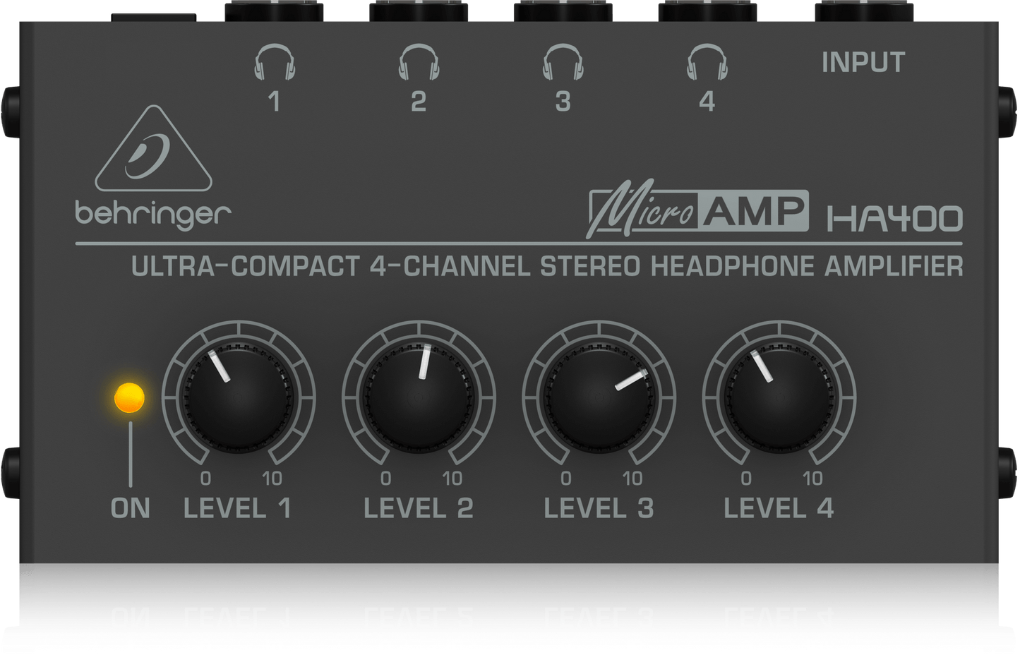 Behringer MicroAMP HA400 4-Channel Headphone Amplifier - Music Bliss Malaysia