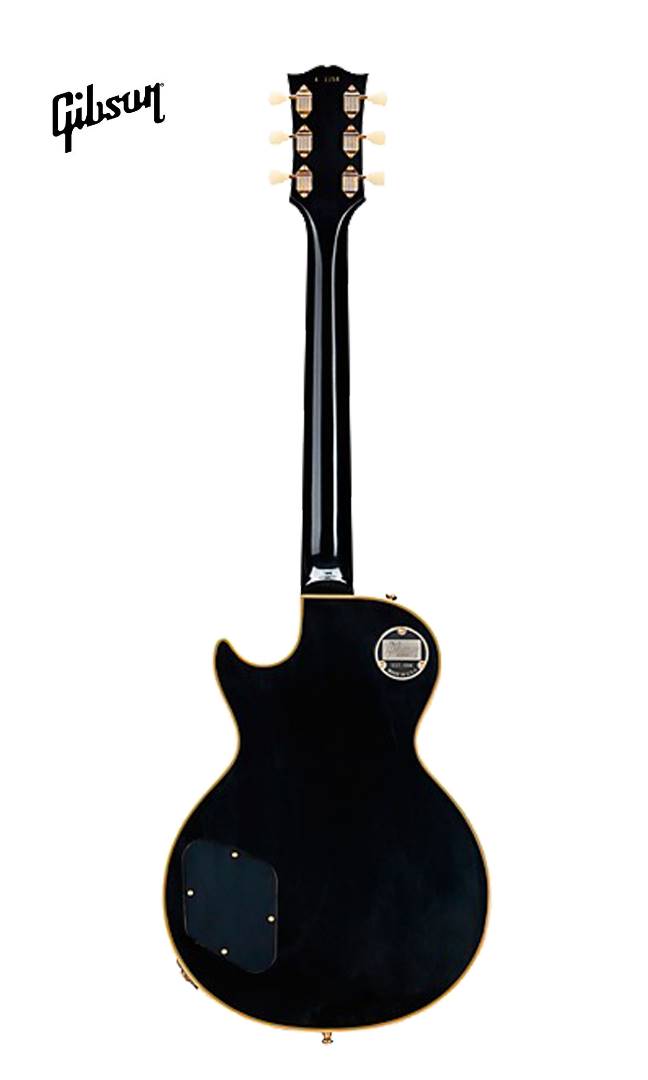GIBSON 1954 LES PAUL CUSTOM STAPLE PICKUP REISSUE VOS ELECTRIC GUITAR - EBONY - Music Bliss Malaysia