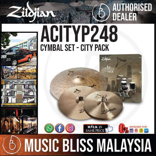 Zildjian A Zildjian Cymbal Set - City Pack (ACITYP248) - Music Bliss Malaysia