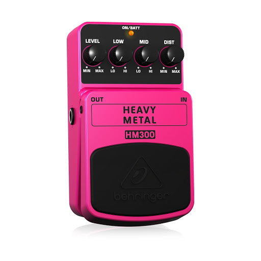 Behringer HM300 Heavy Metal Distortion Guitar Effects Pedal (HM-300 / HM 300) - Music Bliss Malaysia