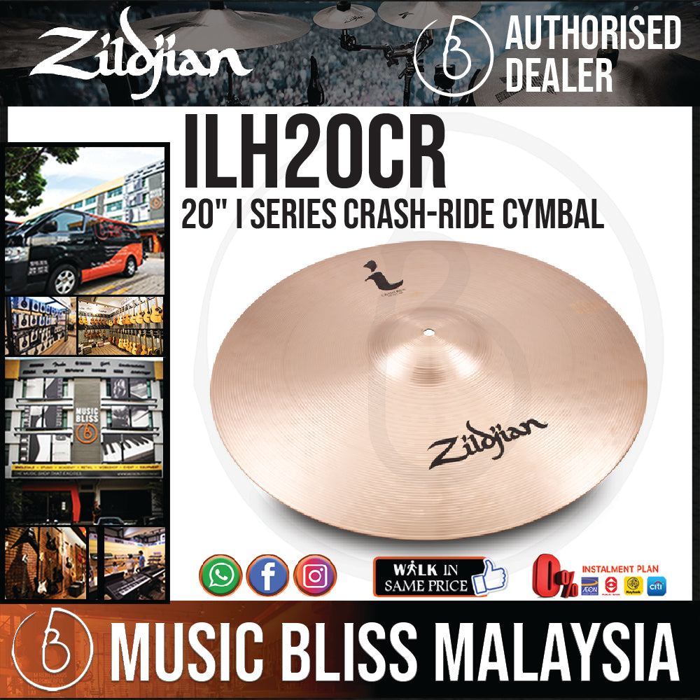 Zildjian 20" I Series Crash-Ride Cymbal (ILH20CR) - Music Bliss Malaysia
