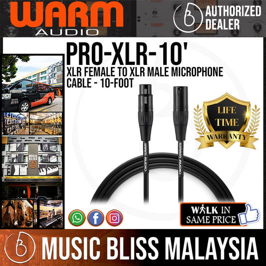 Warm Audio Pro Series XLR Cable 10 feet - 3m - Music Bliss Malaysia