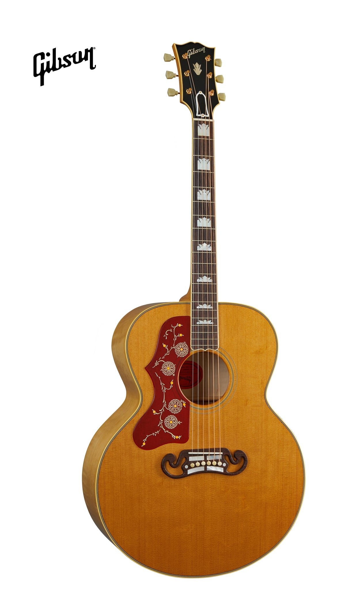 GIBSON 1957 SJ-200 LEFT-HANDED ACOUSTIC GUITAR - ANTIQUE NATURAL - Music Bliss Malaysia