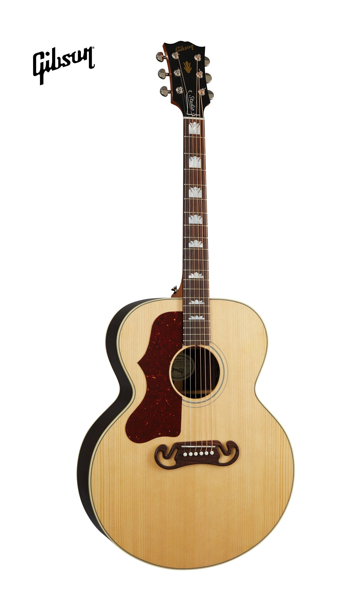 GIBSON SJ-200 MONARCH ROSEWOOD LEFT-HANDED ACOUSTIC GUITAR - ANTIQUE NATURAL - Music Bliss Malaysia