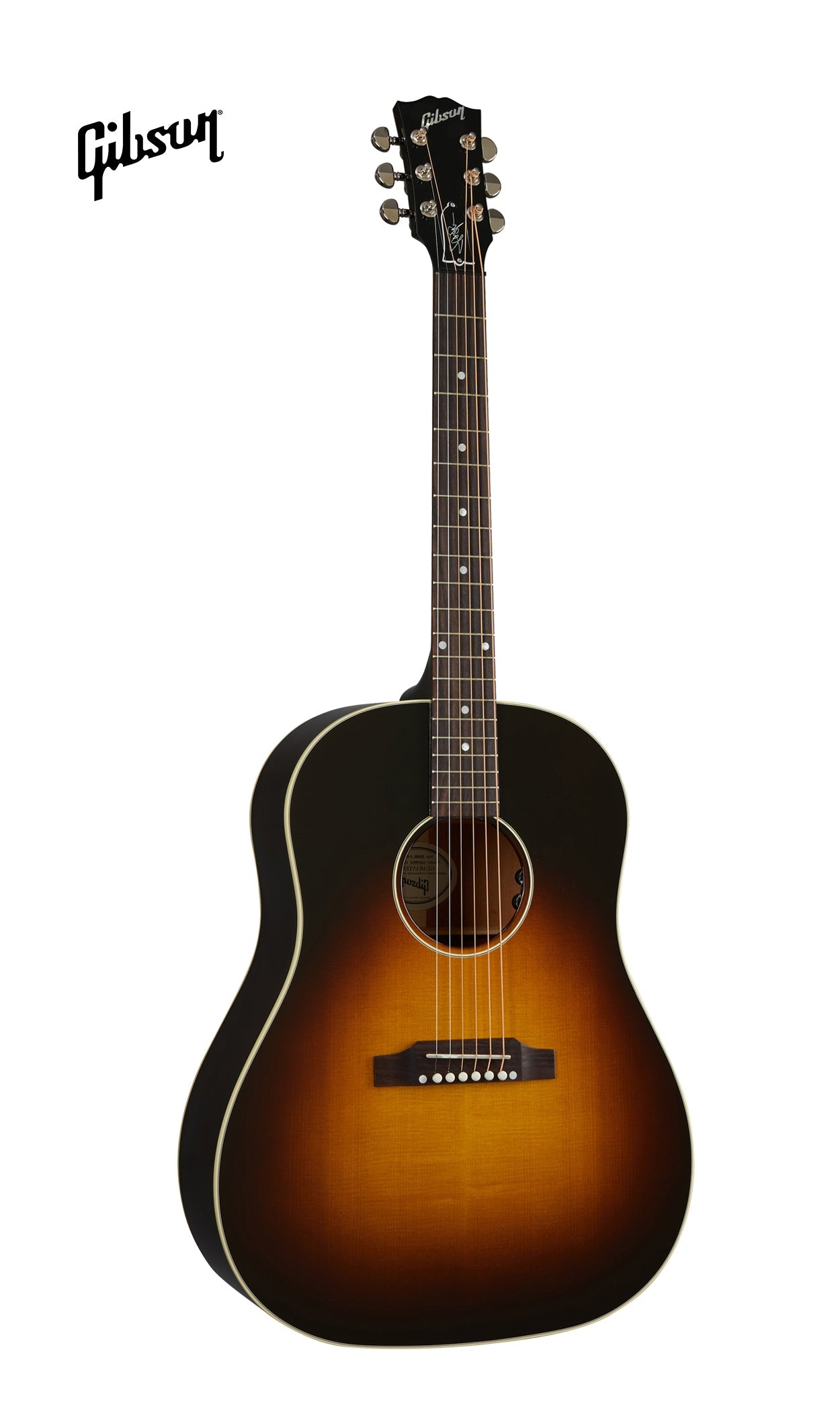 GIBSON SLASH J-45 LEFT-HANDED ACOUSTIC-ELECTRIC GUITAR - NOVEMBER BURST - Music Bliss Malaysia