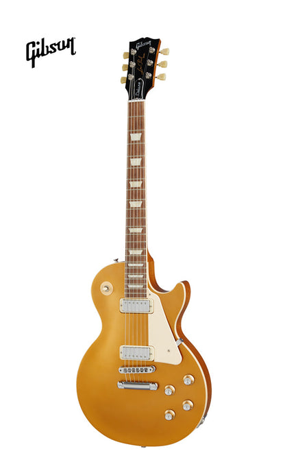 GIBSON LES PAUL DELUXE 70S ELECTRIC GUITAR - GOLD TOP - Music Bliss Malaysia