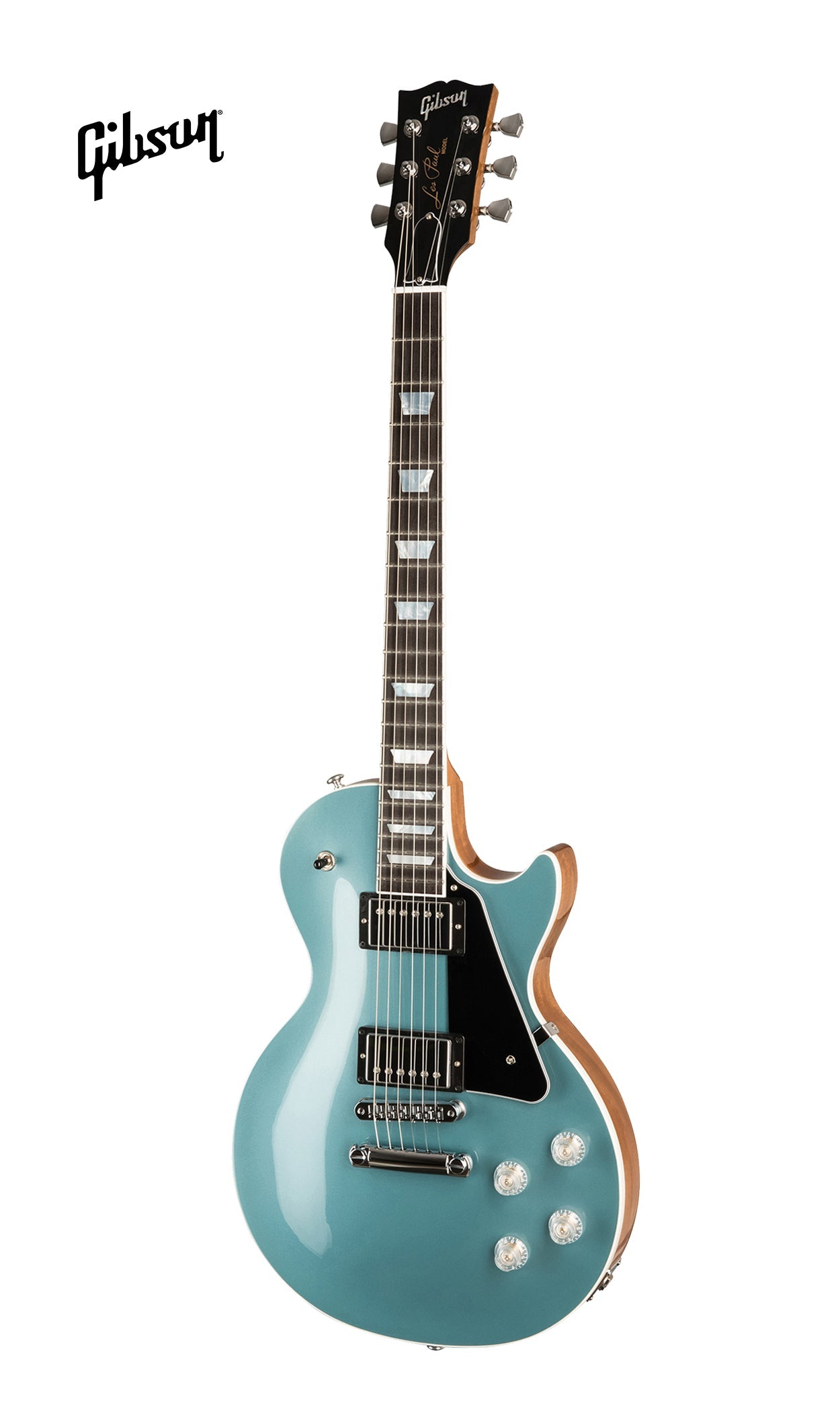 GIBSON LES PAUL MODERN ELECTRIC GUITAR - FADED PELHAM BLUE - Music Bliss Malaysia