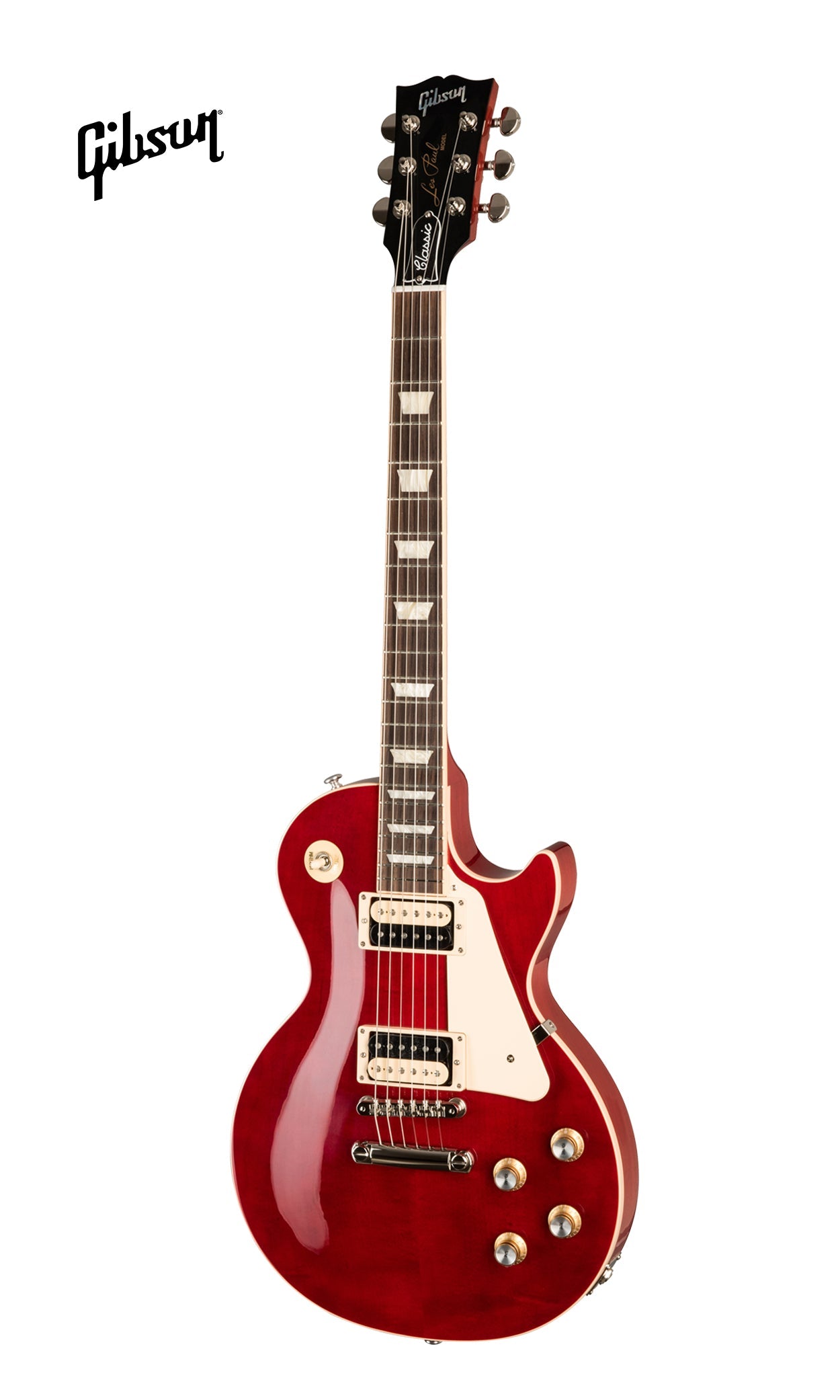 GIBSON LES PAUL CLASSIC ELECTRIC GUITAR - TRANSLUCENT CHERRY - Music Bliss Malaysia
