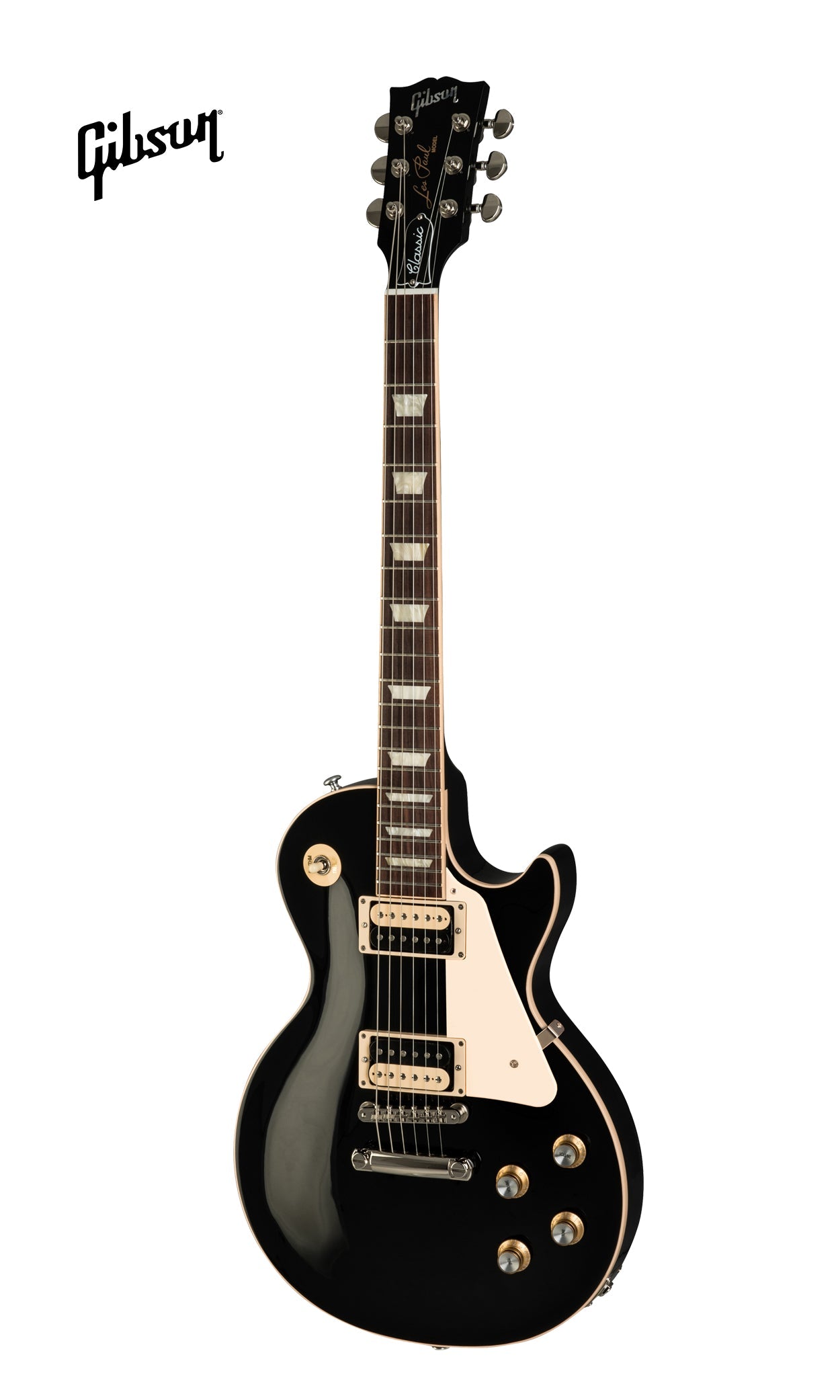 GIBSON LES PAUL CLASSIC ELECTRIC GUITAR - EBONY - Music Bliss Malaysia