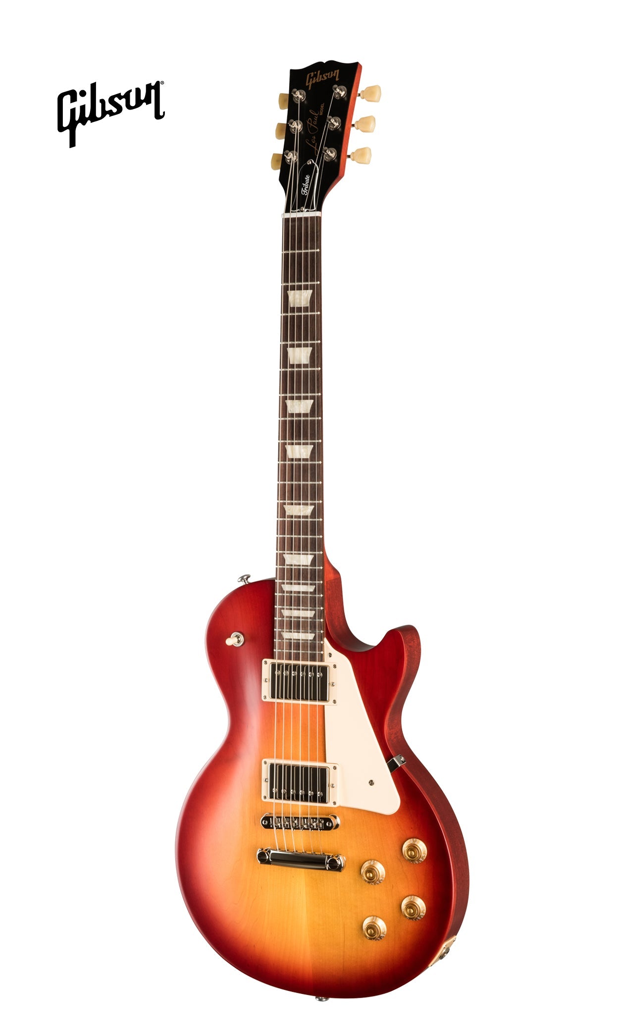 GIBSON LES PAUL TRIBUTE ELECTRIC GUITAR - SATIN CHERRY SUNBURST - Music Bliss Malaysia