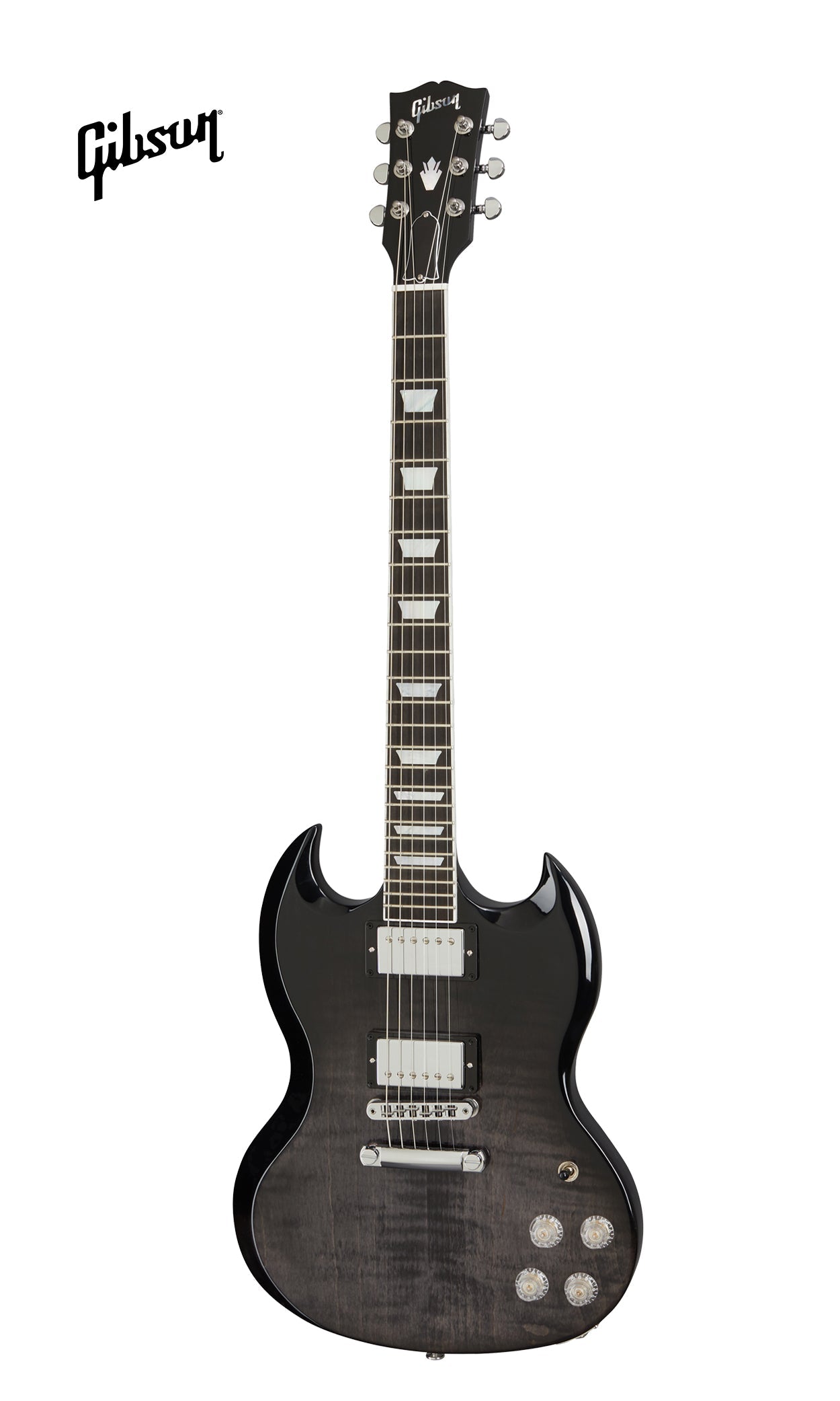 GIBSON SG MODERN ELECTRIC GUITAR - TRANS BLACK FADE - Music Bliss Malaysia