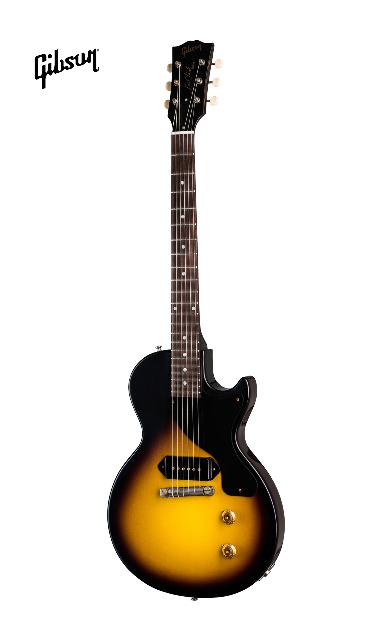 GIBSON 1957 LES PAUL JUNIOR SINGLE CUT REISSUE VOS ELECTRIC GUITAR - VINTAGE SUNBURST - Music Bliss Malaysia