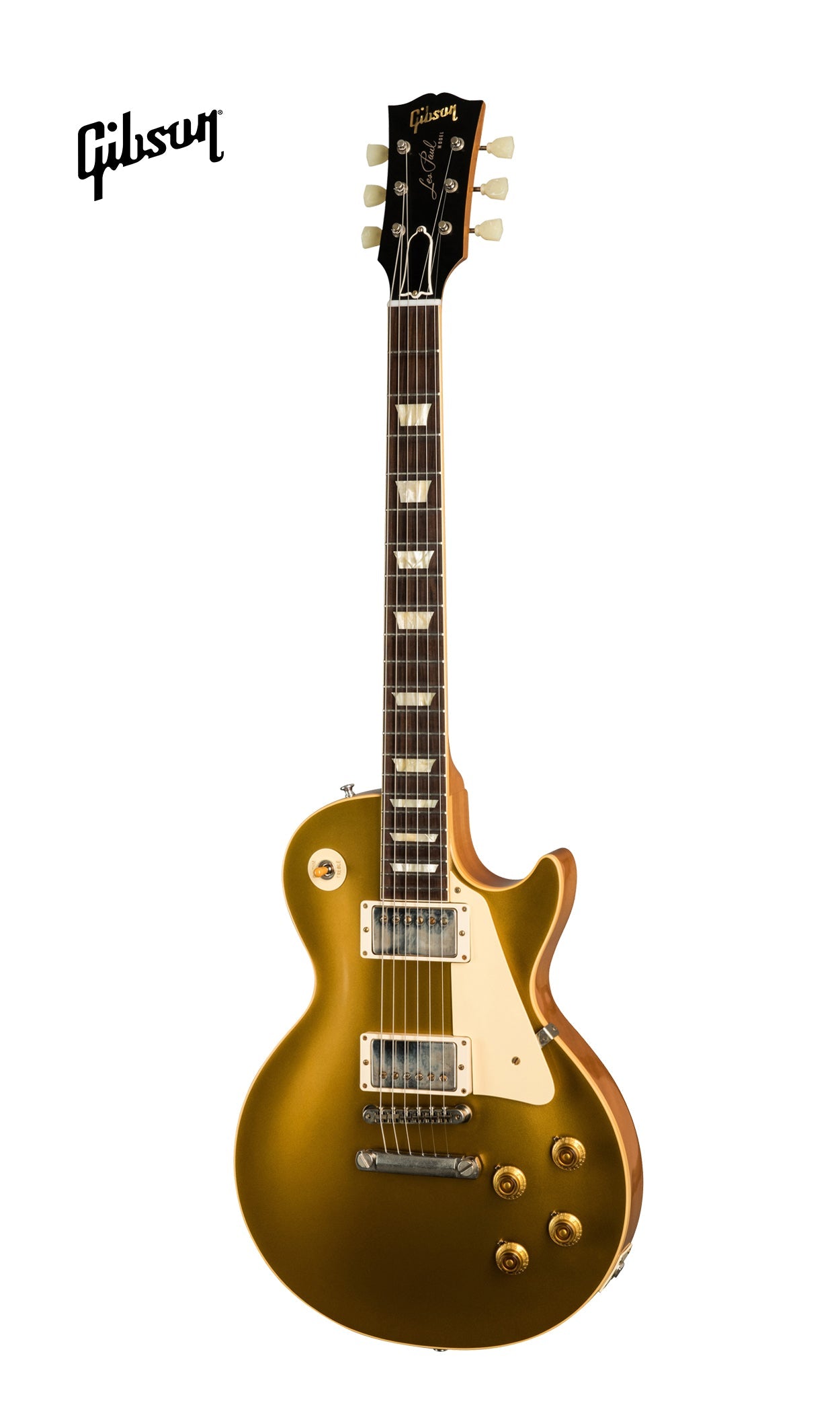 GIBSON 1957 LES PAUL GOLDTOP REISSUE VOS ELECTRIC GUITAR - DOUBLE GOLD - Music Bliss Malaysia