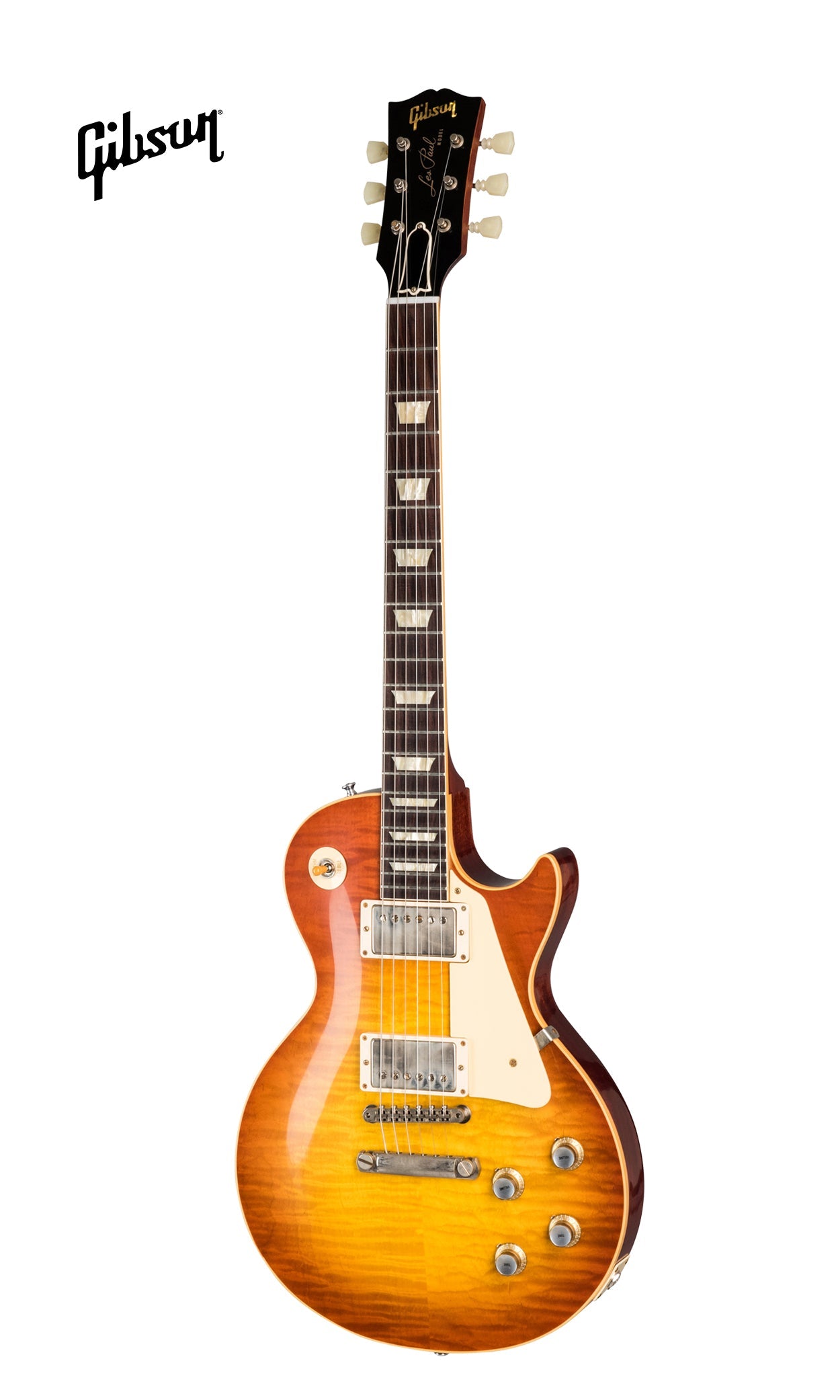 GIBSON 1960 LES PAUL STANDARD REISSUE VOS ELECTRIC GUITAR - TANGERINE BURST - Music Bliss Malaysia