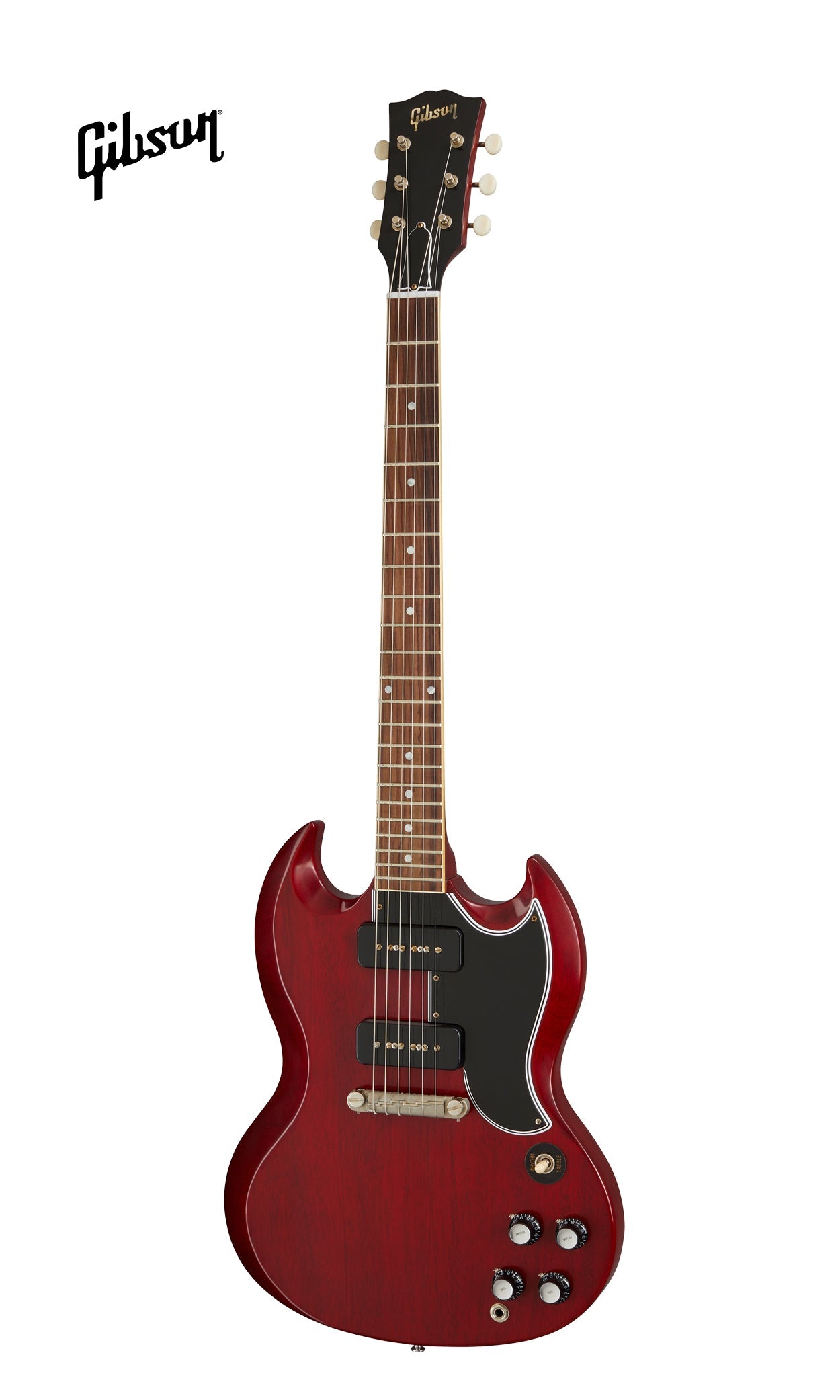 GIBSON 1963 SG SPECIAL REISSUE LIGHTNING BAR VOS ELECTRIC GUITAR - CHERRY RED - Music Bliss Malaysia