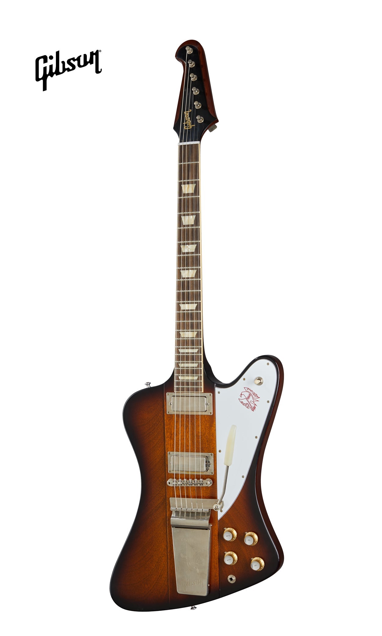 GIBSON 1963 FIREBIRD V WITH MAESTRO VIBROLA VOS ELECTRIC GUITAR - VINTAGE SUNBURST - Music Bliss Malaysia