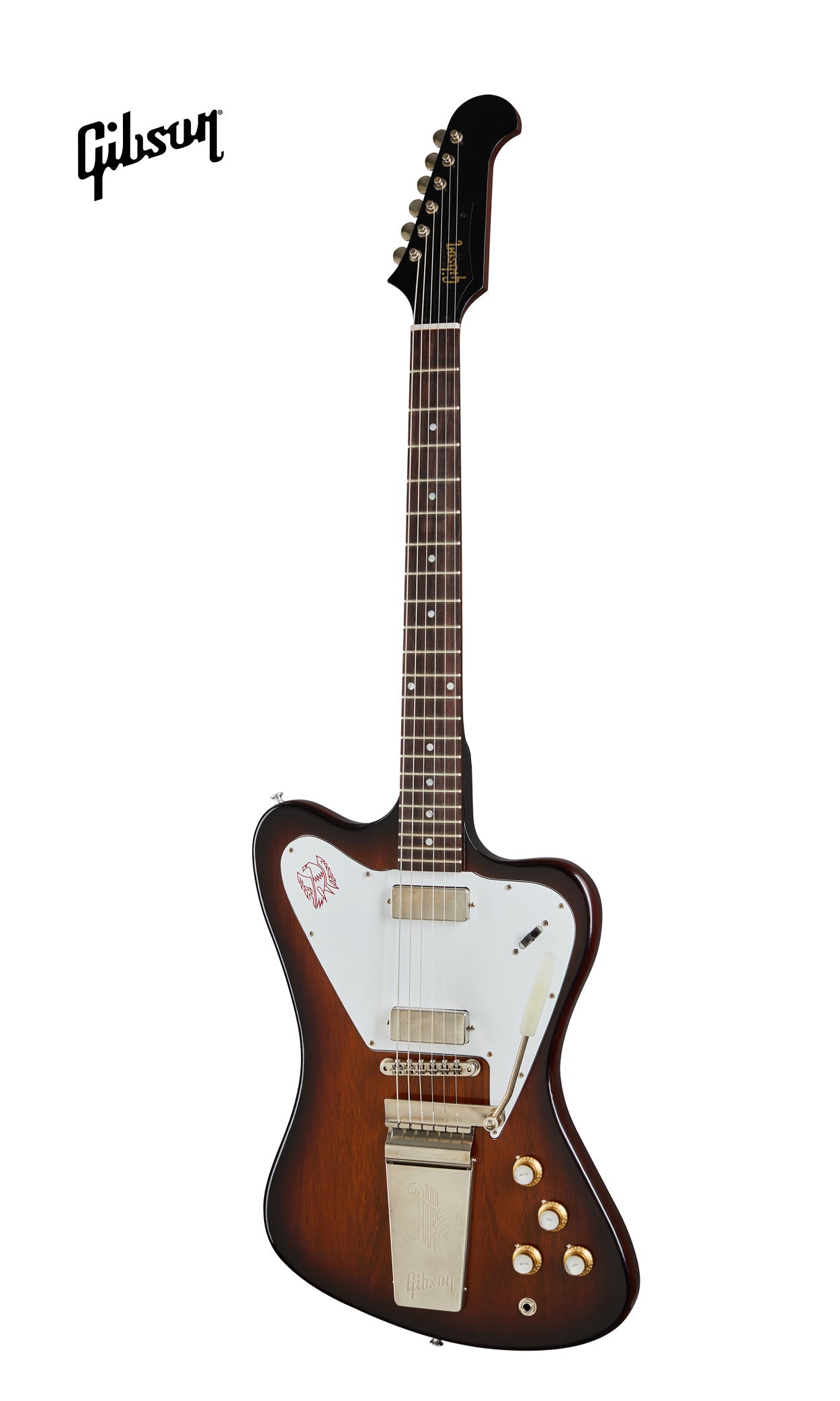 GIBSON 1965 NON-REVERSE FIREBIRD V WITH MAESTRO VIBROLA VOS ELECTRIC GUITAR - VINTAGE SUNBURST - Music Bliss Malaysia
