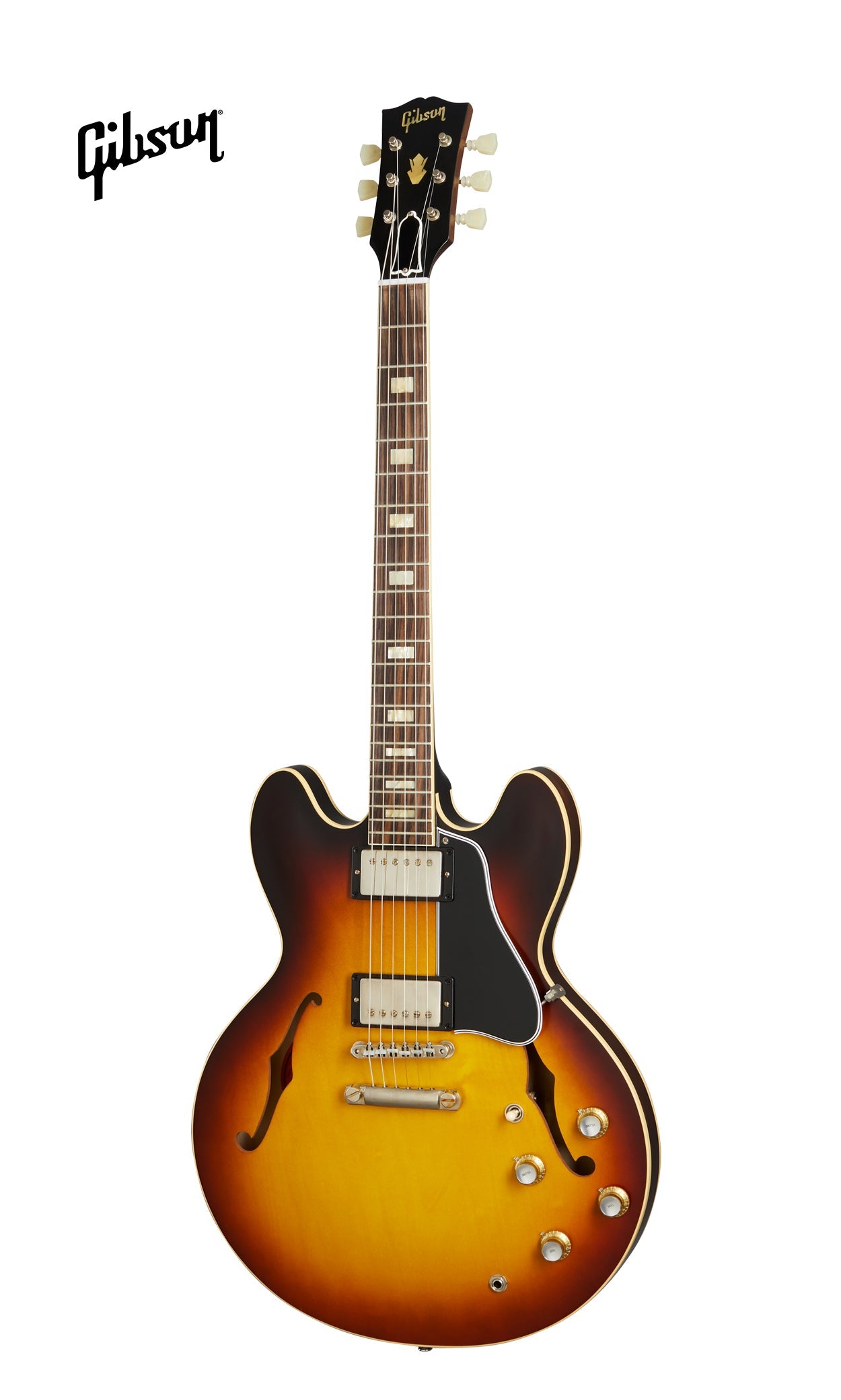 GIBSON 1964 ES-335 REISSUE VOS SEMI-HOLLOWBODY ELECTRIC GUITAR - VINTAGE BURST - Music Bliss Malaysia