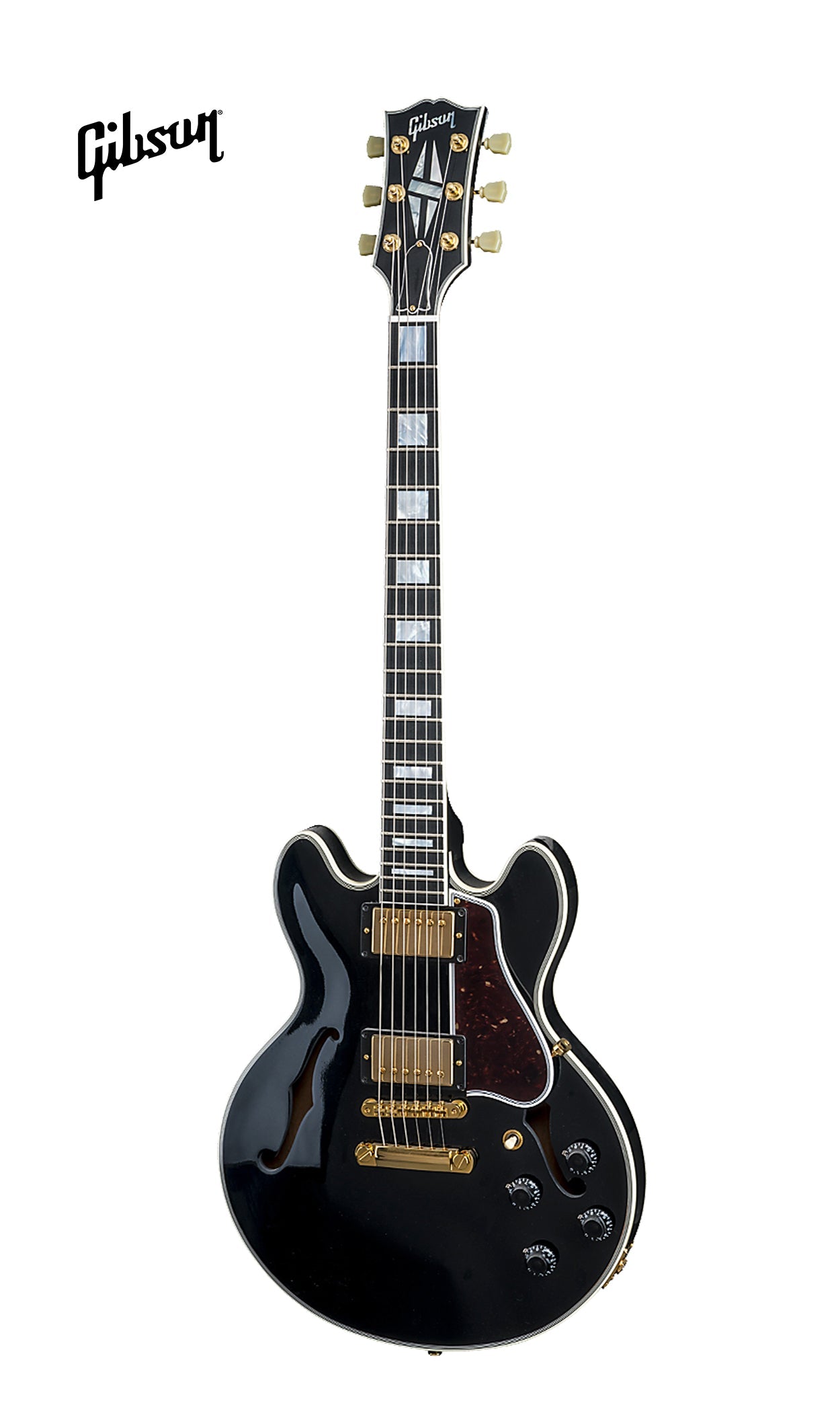 GIBSON CS-356 SEMI-HOLLOWBODY ELECTRIC GUITAR WITH EBONY FINGERBOARD - EBONY - Music Bliss Malaysia