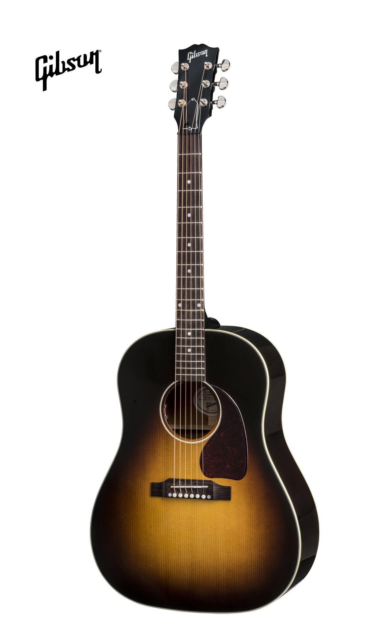 GIBSON J-45 STANDARD ACOUSTIC-ELECTRIC GUITAR - VINTAGE SUNBURST - Music Bliss Malaysia