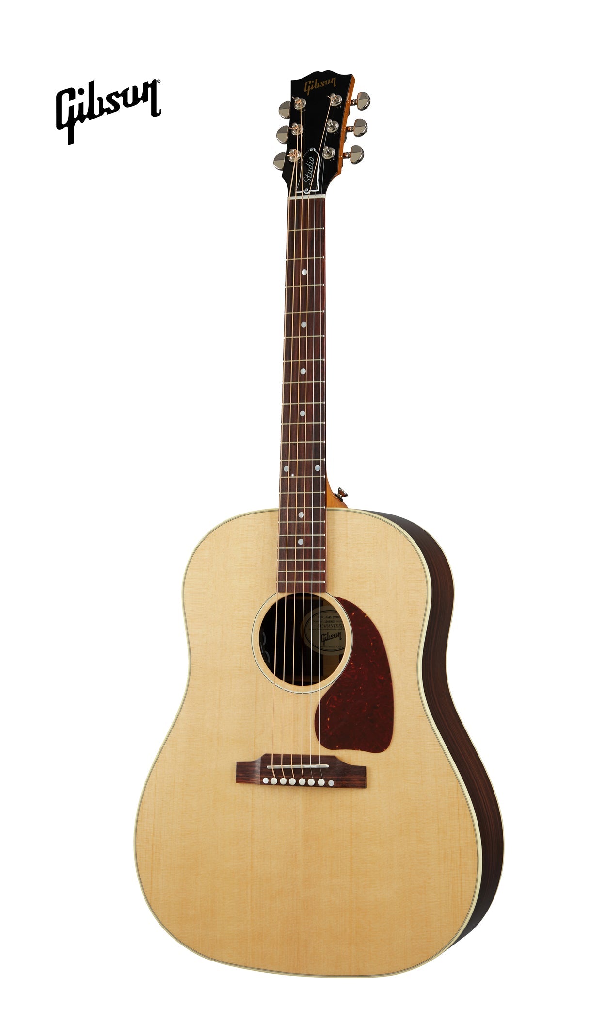 GIBSON J-45 STUDIO ROSEWOOD ACOUSTIC-ELECTRIC GUITAR - ANTIQUE NATURAL - Music Bliss Malaysia