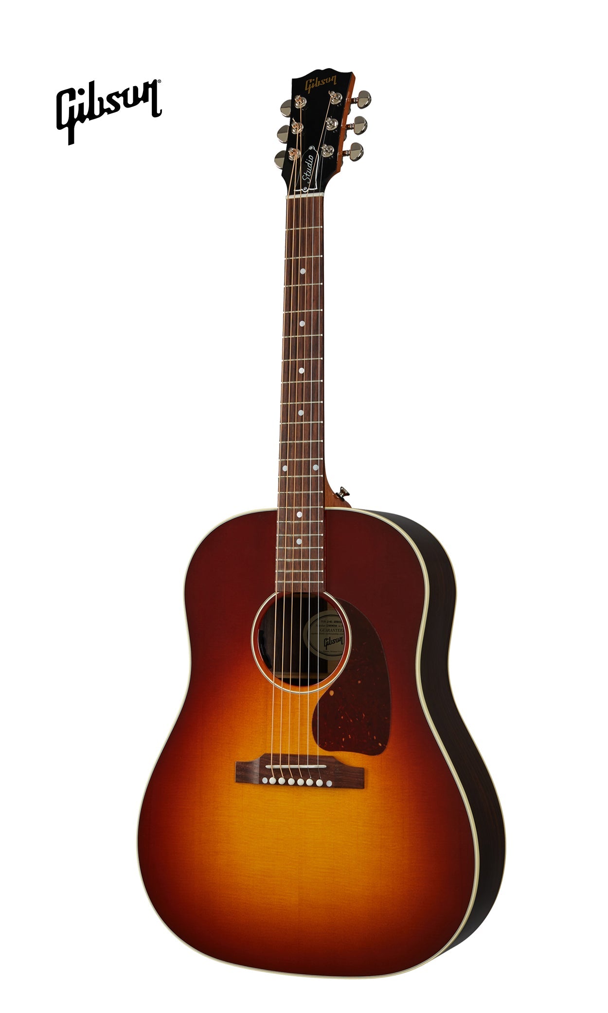 GIBSON J-45 STUDIO ROSEWOOD ACOUSTIC-ELECTRIC GUITAR - ROSEWOOD BURST - Music Bliss Malaysia