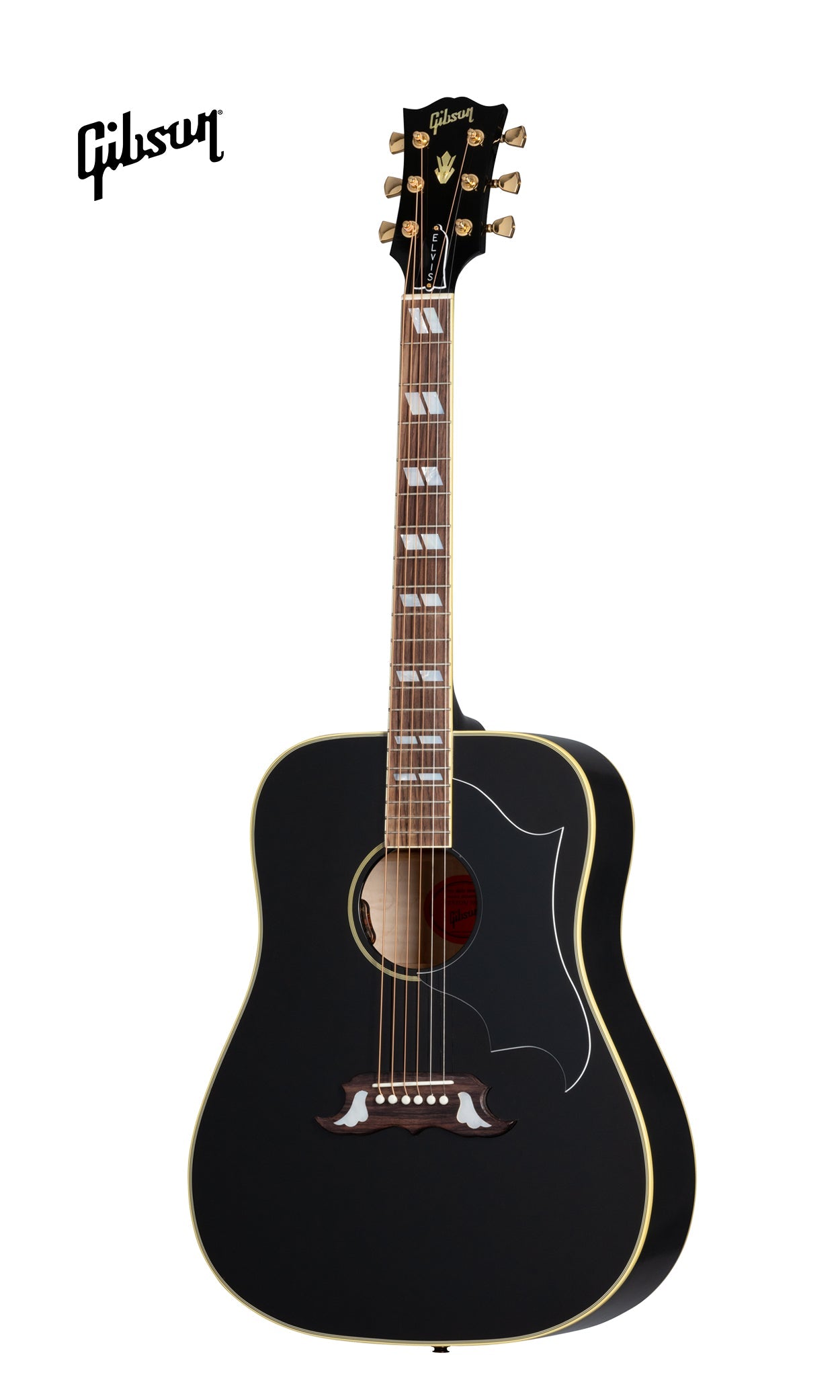 GIBSON ELVIS DOVE ACOUSTIC-ELECTRIC GUITAR - EBONY - Music Bliss Malaysia