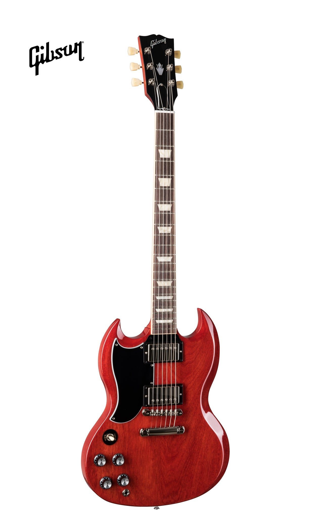 GIBSON SG STANDARD '61 LEFT-HANDED ELECTRIC GUITAR - VINTAGE CHERRY - Music Bliss Malaysia