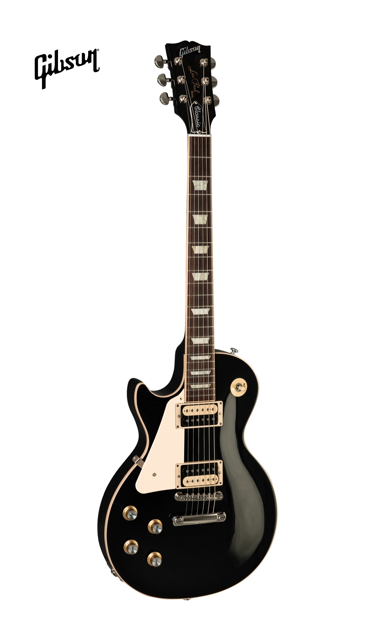 GIBSON LES PAUL CLASSIC LEFT-HANDED ELECTRIC GUITAR - EBONY - Music Bliss Malaysia
