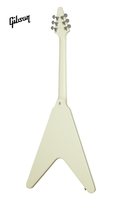 GIBSON 70S FLYING V ELECTRIC GUITAR - CLASSIC WHITE - Music Bliss Malaysia