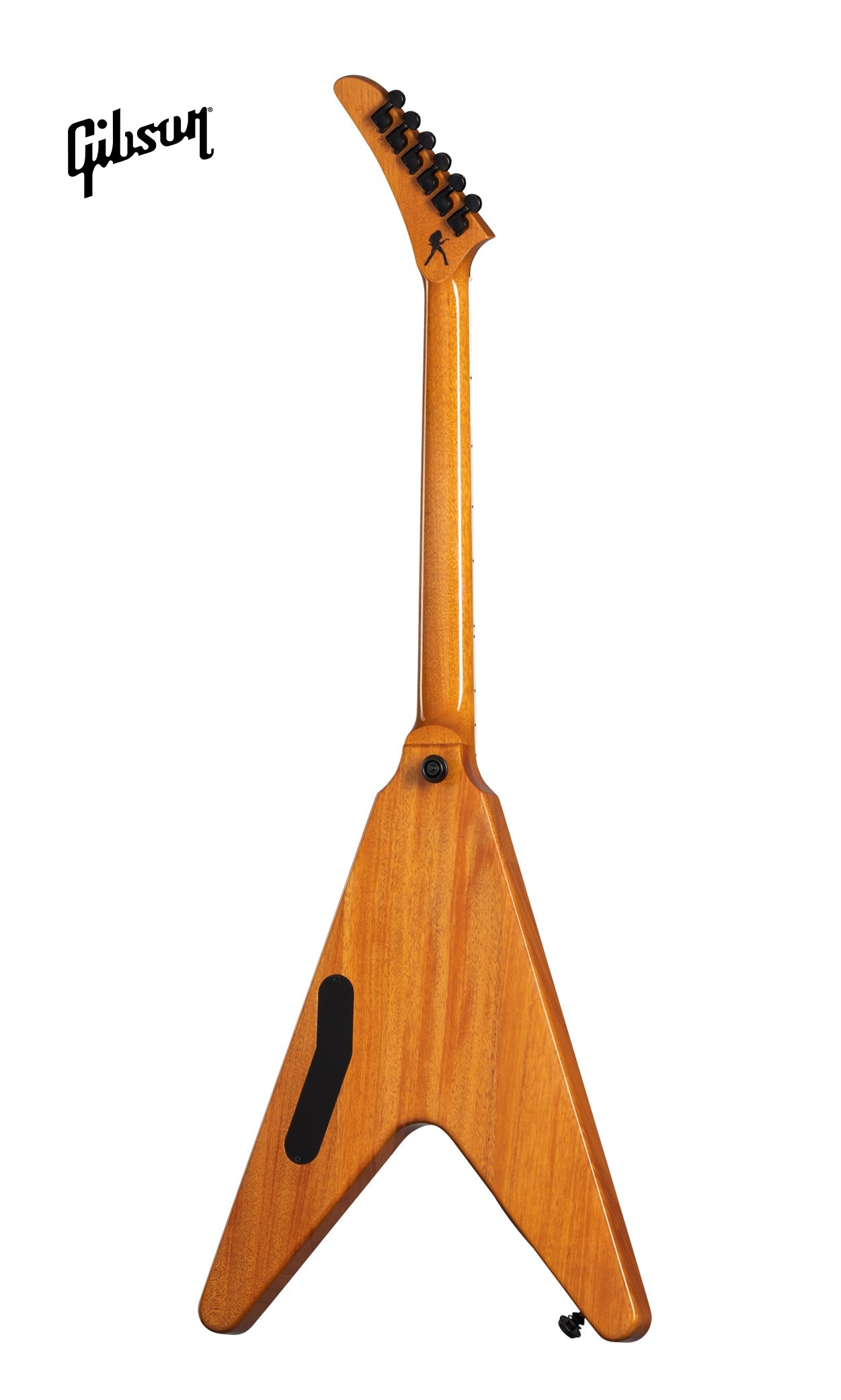 GIBSON DAVE MUSTAINE FLYING V EXP ELECTRIC GUITAR - ANTIQUE NATURAL - Music Bliss Malaysia