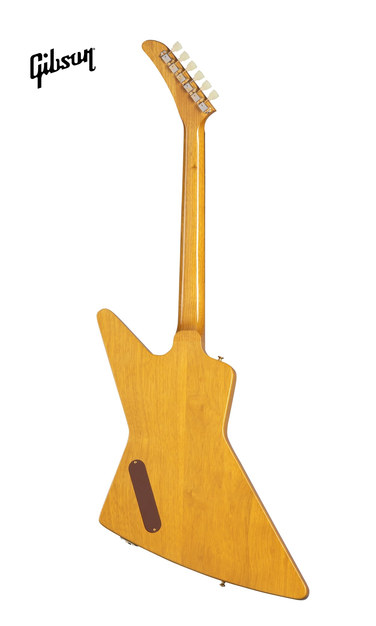 GIBSON 1958 KORINA EXPLORER ELECTRIC GUITAR WITH BLACK PICKGUARD - NATURAL - Music Bliss Malaysia