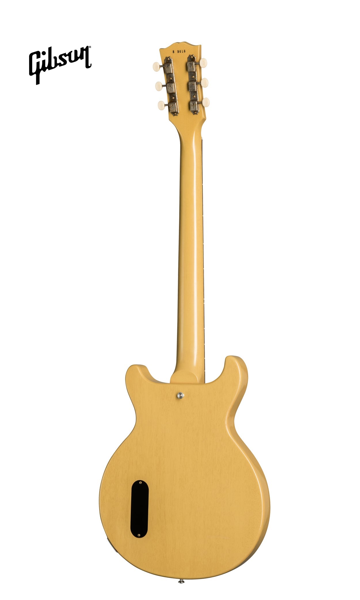 GIBSON 1958 LES PAUL JUNIOR DOUBLE CUT REISSUE VOS ELECTRIC GUITAR - TV YELLOW - Music Bliss Malaysia