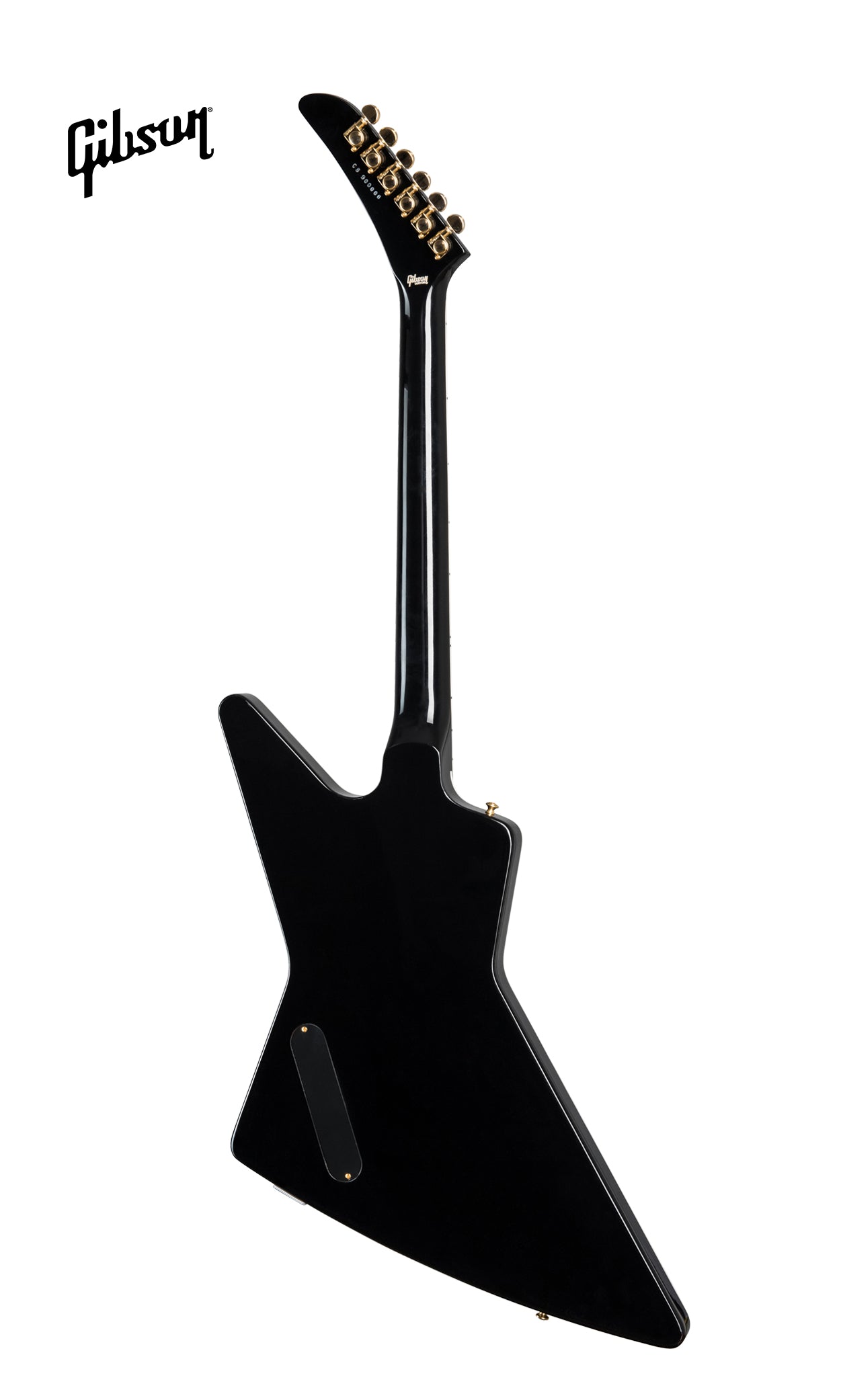GIBSON EXPLORER CUSTOM ELECTRIC GUITAR WITH EBONY FINGERBOARD - EBONY - Music Bliss Malaysia