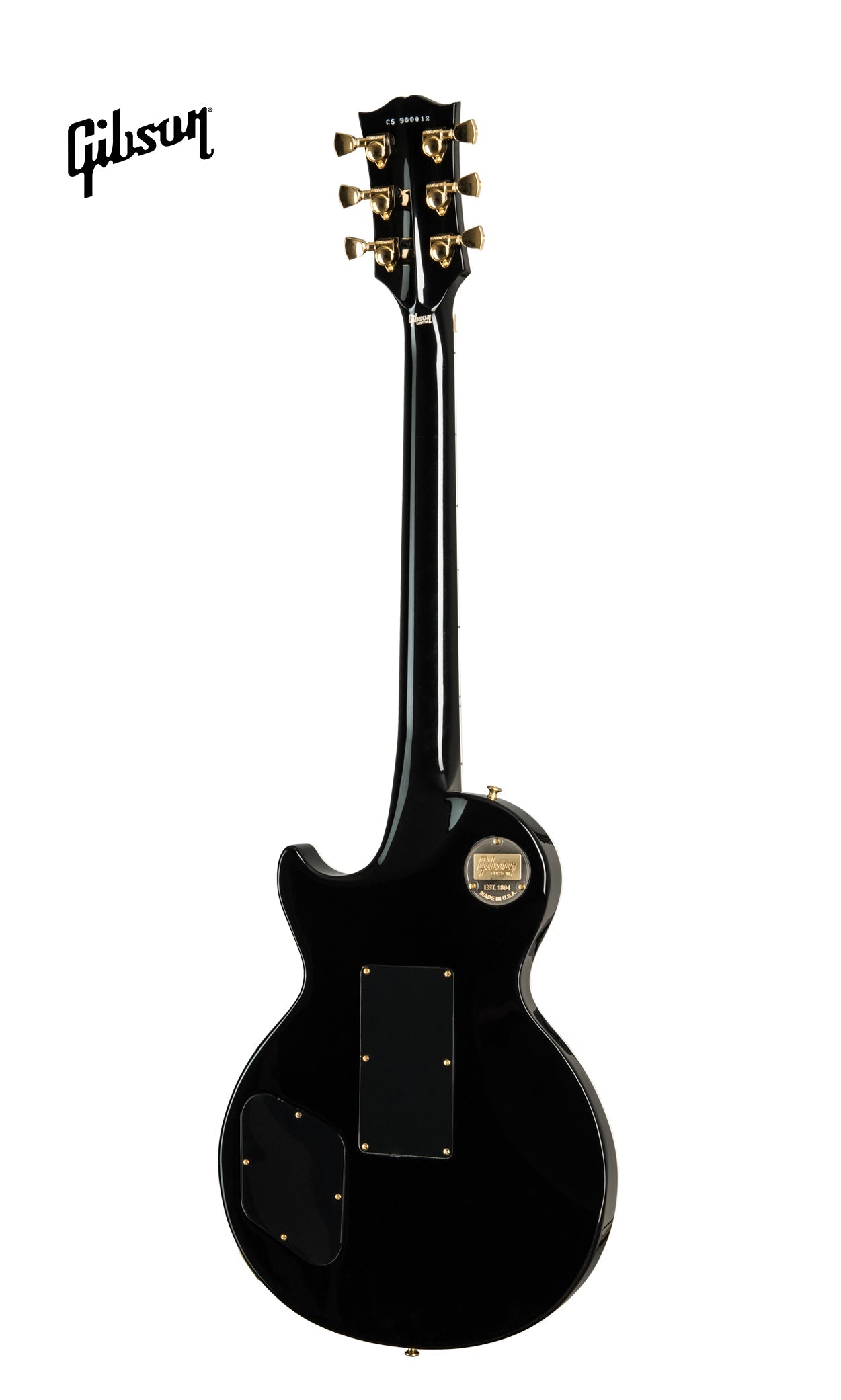 GIBSON LES PAUL AXCESS CUSTOM ELECTRIC GUITAR WITH EBONY FINGERBOARD FLOYD ROSE - EBONY - Music Bliss Malaysia