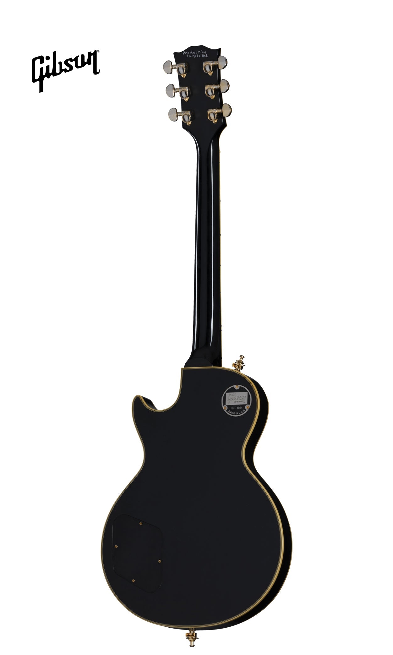 GIBSON PETER FRAMPTON "PHENIX" INSPIRED LES PAUL CUSTOM VOS ELECTRIC GUITAR - EBONY - Music Bliss Malaysia