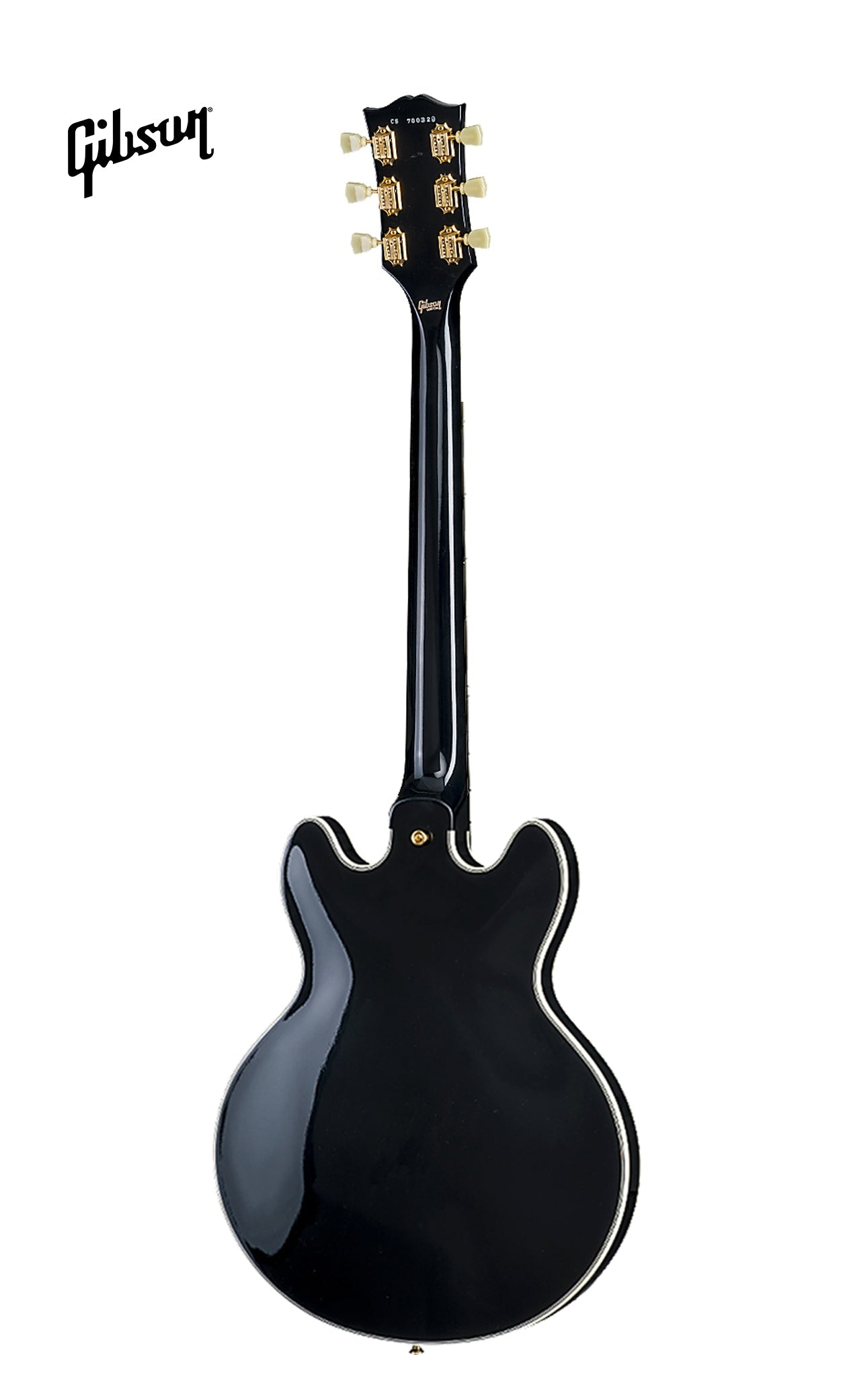 GIBSON CS-356 SEMI-HOLLOWBODY ELECTRIC GUITAR WITH EBONY FINGERBOARD - EBONY - Music Bliss Malaysia