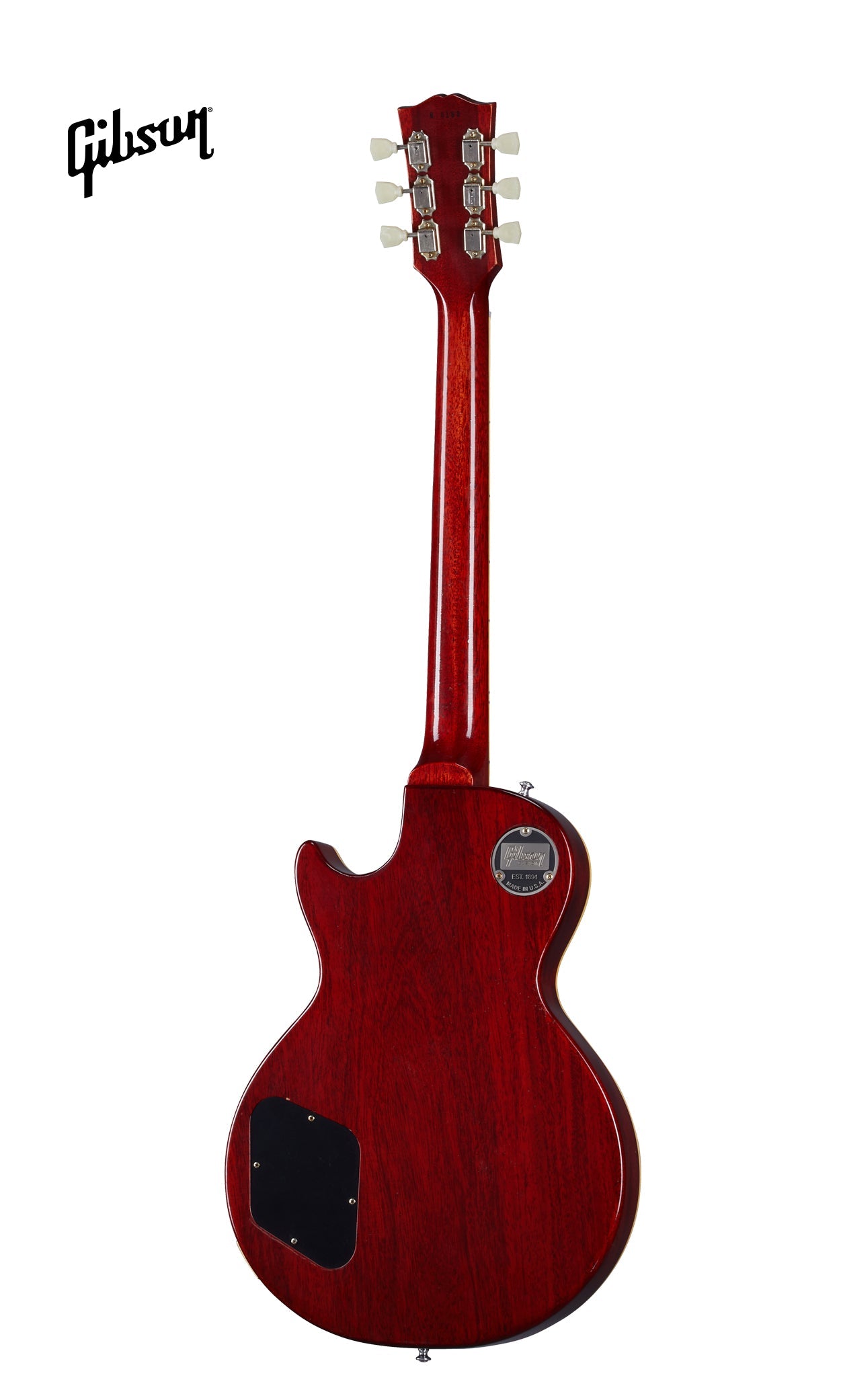 GIBSON 1958 LES PAUL STANDARD REISSUE ULTRA LIGHT AGED ELECTRIC GUITAR - WASHED CHERRY SUNBURST - Music Bliss Malaysia