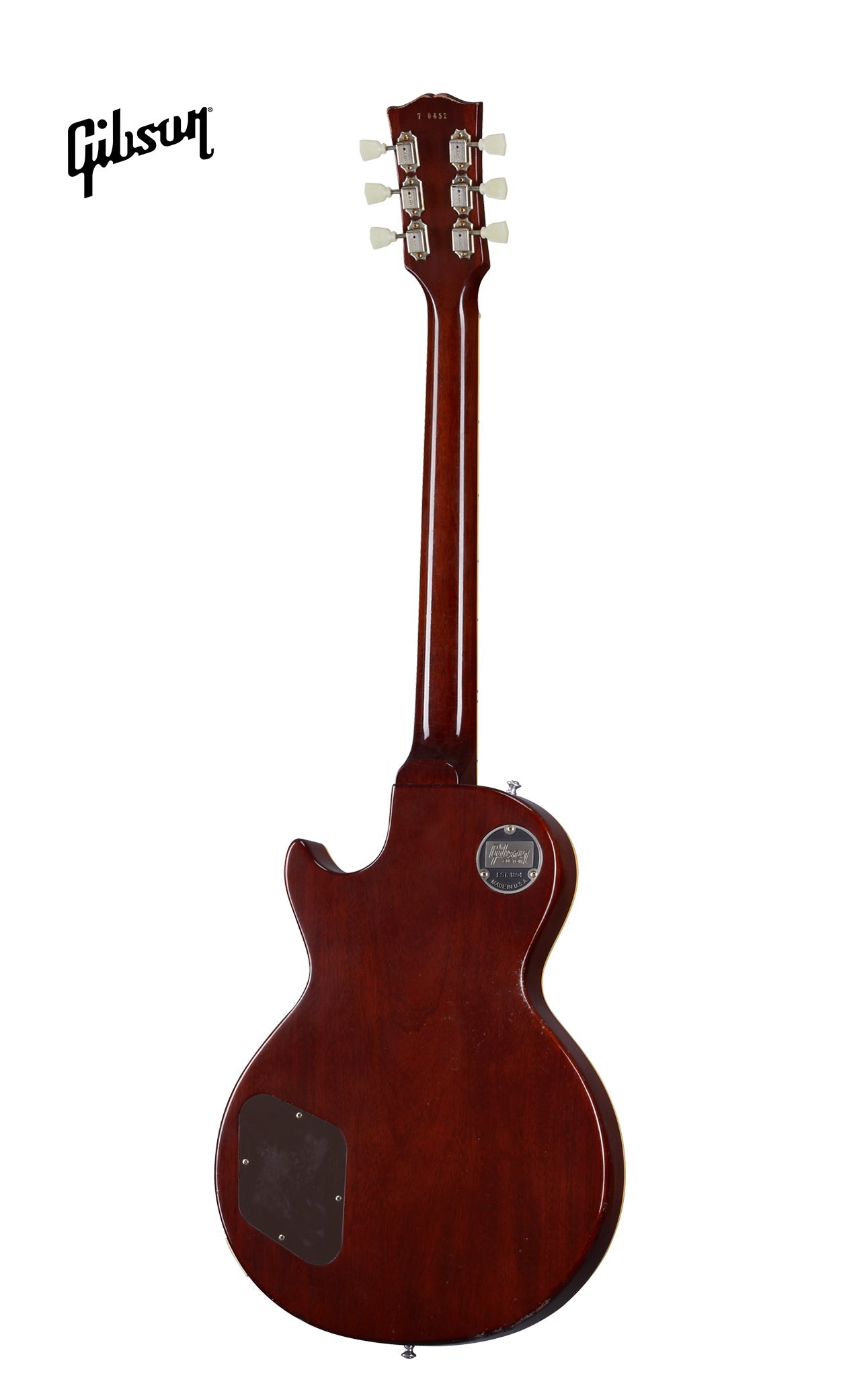 GIBSON 1957 LES PAUL GOLDTOP DARKBACK REISSUE LIGHT AGED ELECTRIC GUITAR - DOUBLE GOLD - Music Bliss Malaysia