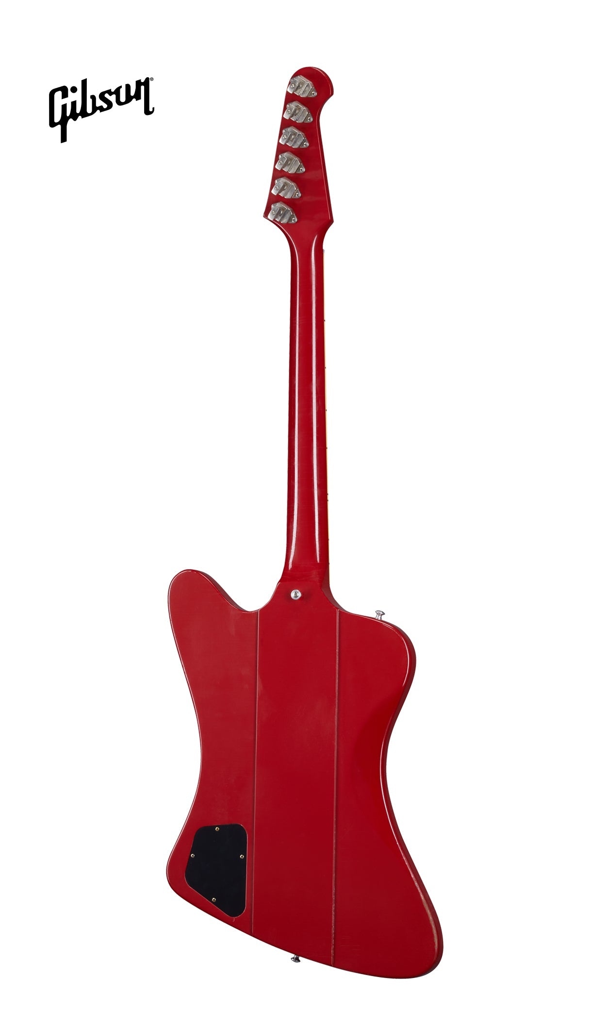 GIBSON 1963 FIREBIRD V WITH MAESTRO VIBROLA LIGHT AGED ELECTRIC GUITAR - CARDINAL RED - Music Bliss Malaysia
