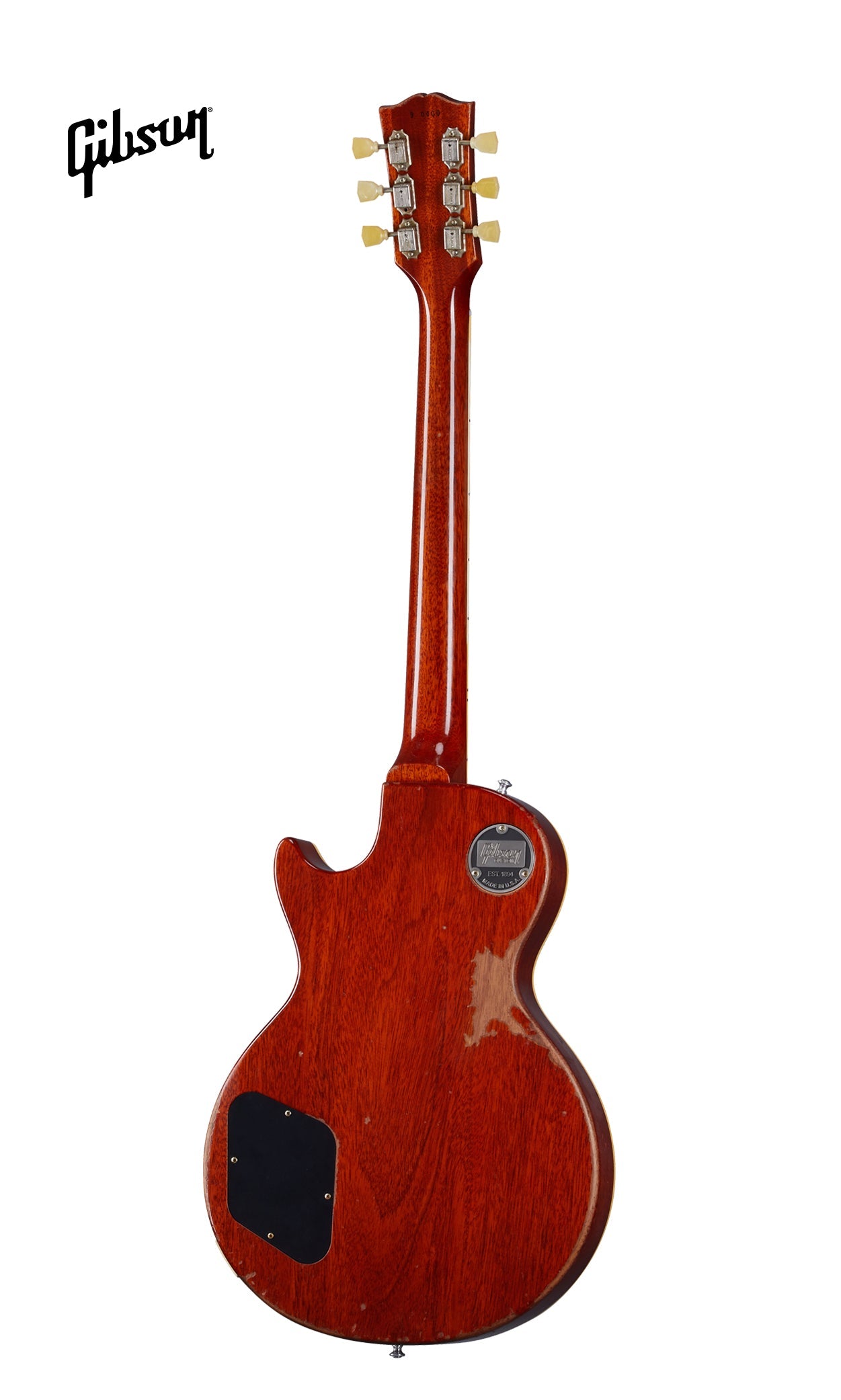 GIBSON 1959 LES PAUL STANDARD REISSUE HEAVY AGED ELECTRIC GUITAR - SLOW ICED TEA FADE - Music Bliss Malaysia