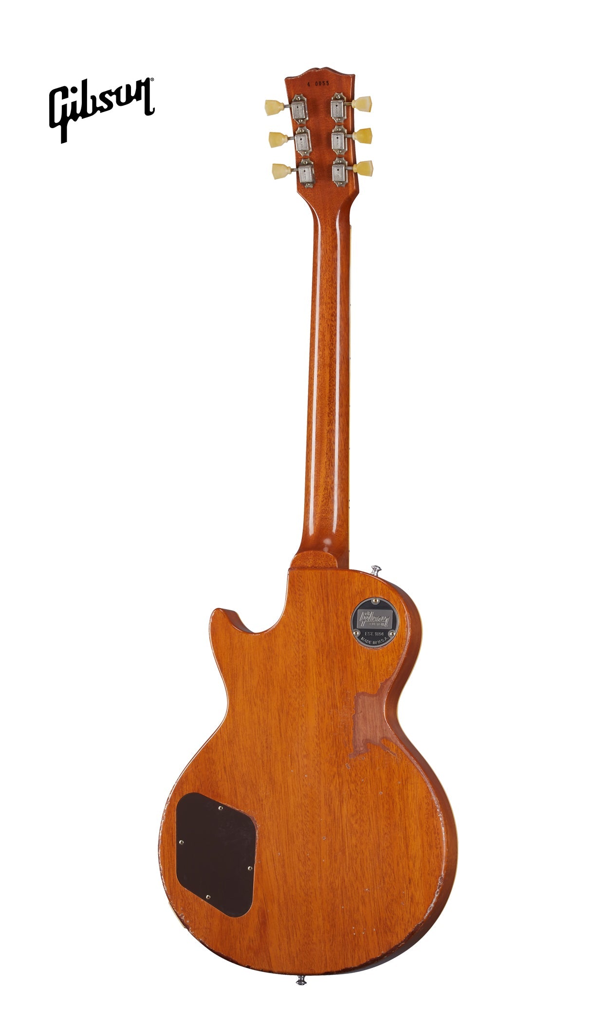 GIBSON 1954 LES PAUL GOLDTOP REISSUE HEAVY AGED ELECTRIC GUITAR - DOUBLE GOLD - Music Bliss Malaysia