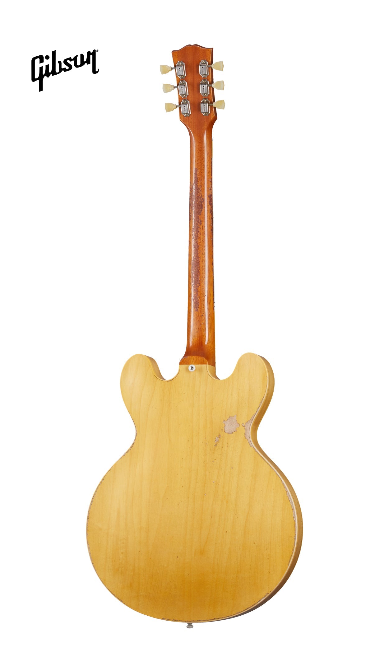 GIBSON 1959 ES-335 REISSUE ULTRA HEAVY AGED SEMI-HOLLOWBODY ELECTRIC GUITAR - VINTAGE NATURAL - Music Bliss Malaysia
