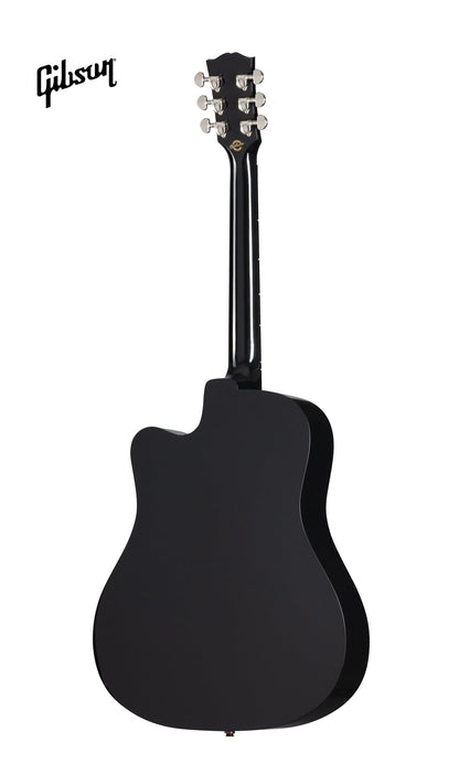 GIBSON DAVE MUSTAINE SONGWRITER ACOUSTIC-ELECTRIC GUITAR - EBONY - Music Bliss Malaysia